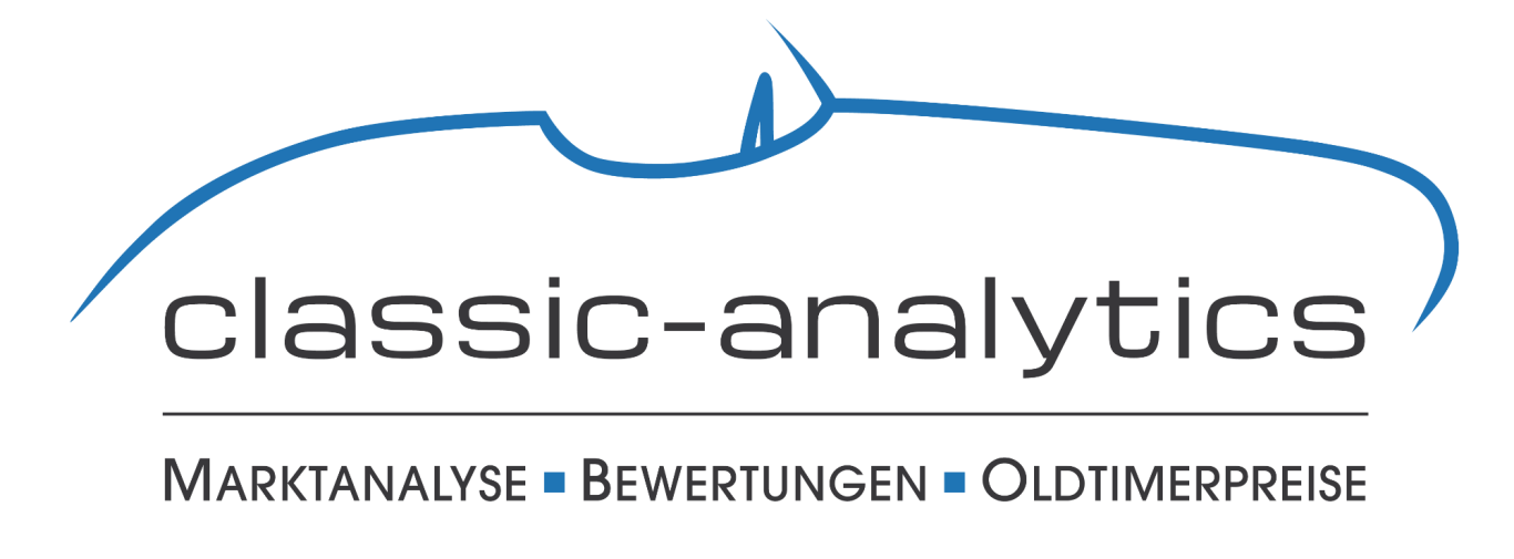 Classic Analytics Logo – Marktanalyse, Fahrzeugbewertung und Wertgutachten für Oldtimer