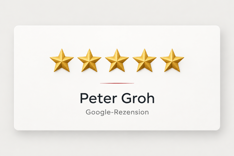 Google-Kundenbewertung von Peter Groh mit fünf Sternen für Kfz-Sachverständiger Santos
