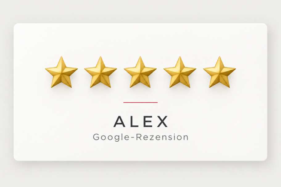 Google-Kundenbewertung von Alex mit fünf Sternen für Kfz-Sachverständiger Santos